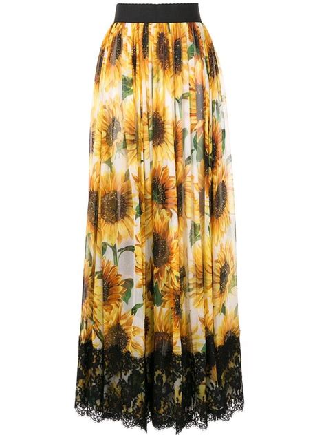 Dolce&Gabbana Sunflower Print Long